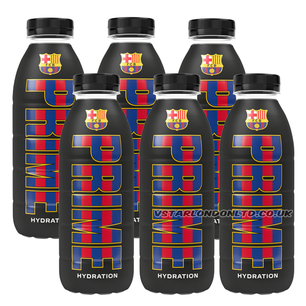 Prime Hydration FC Barcelona Bottle 500ml (6 & 12 Bottles)