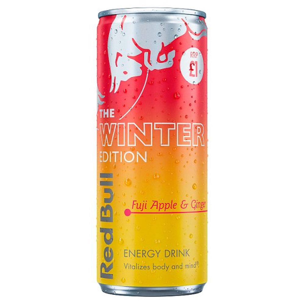Red Bull Winter Edition Energy Drink 12 x 250ml – Fuji Apple & Ginger