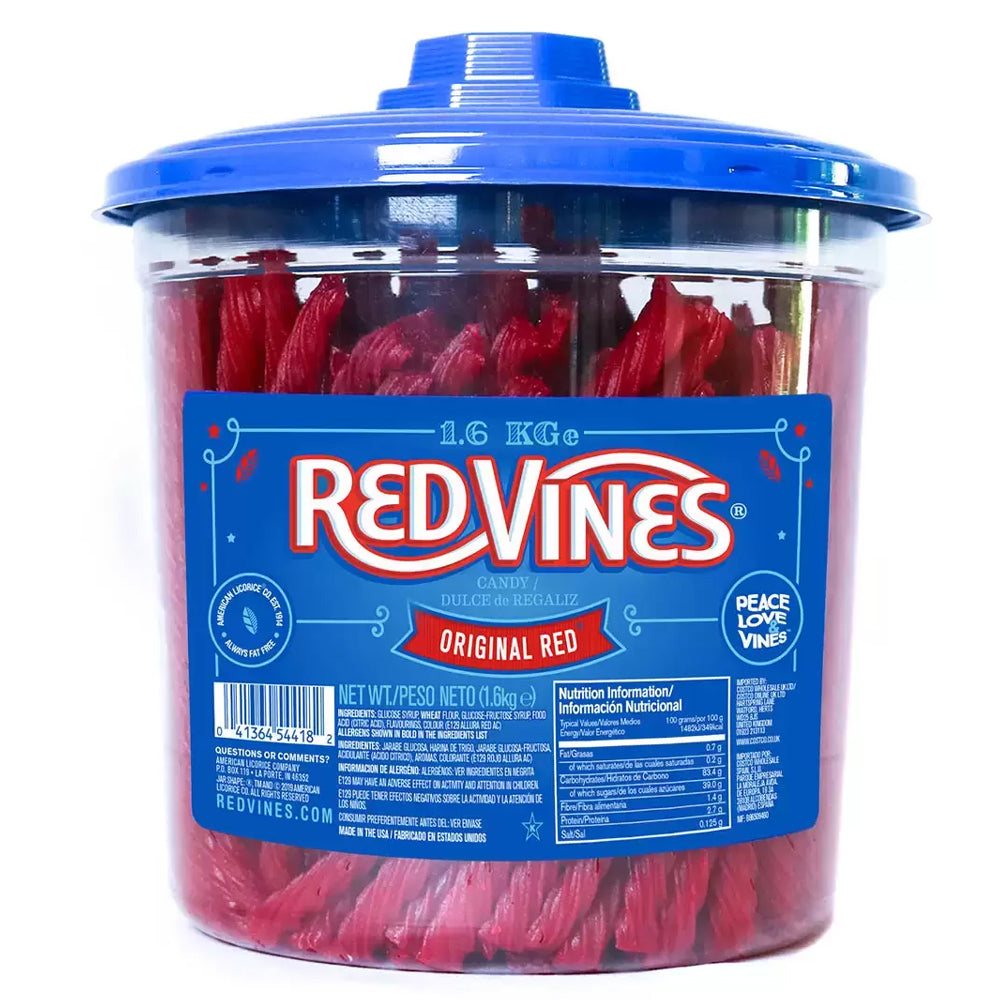 Red Vines Original Twists 1.6kg – Soft, Chewy, Halal & Liquorice Candy