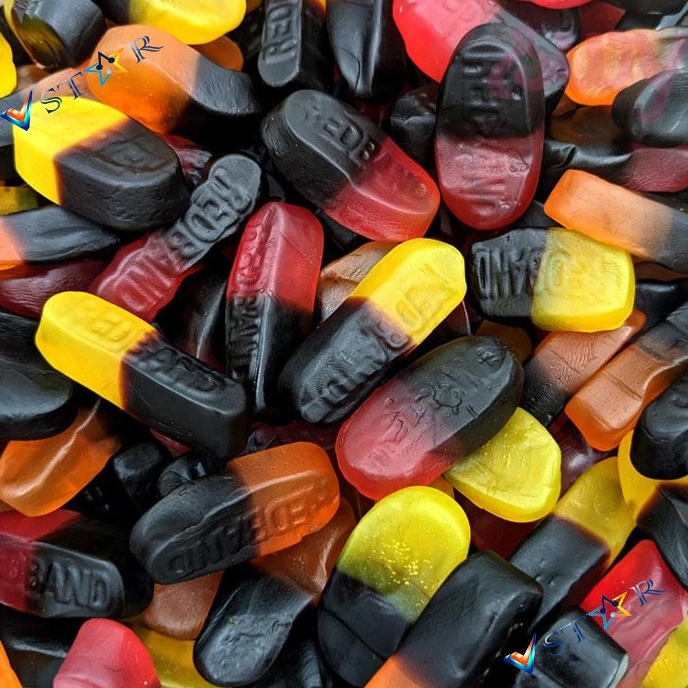 Red Band Fruit Duos Liquorice 1kg–3kg Bulk Sweets