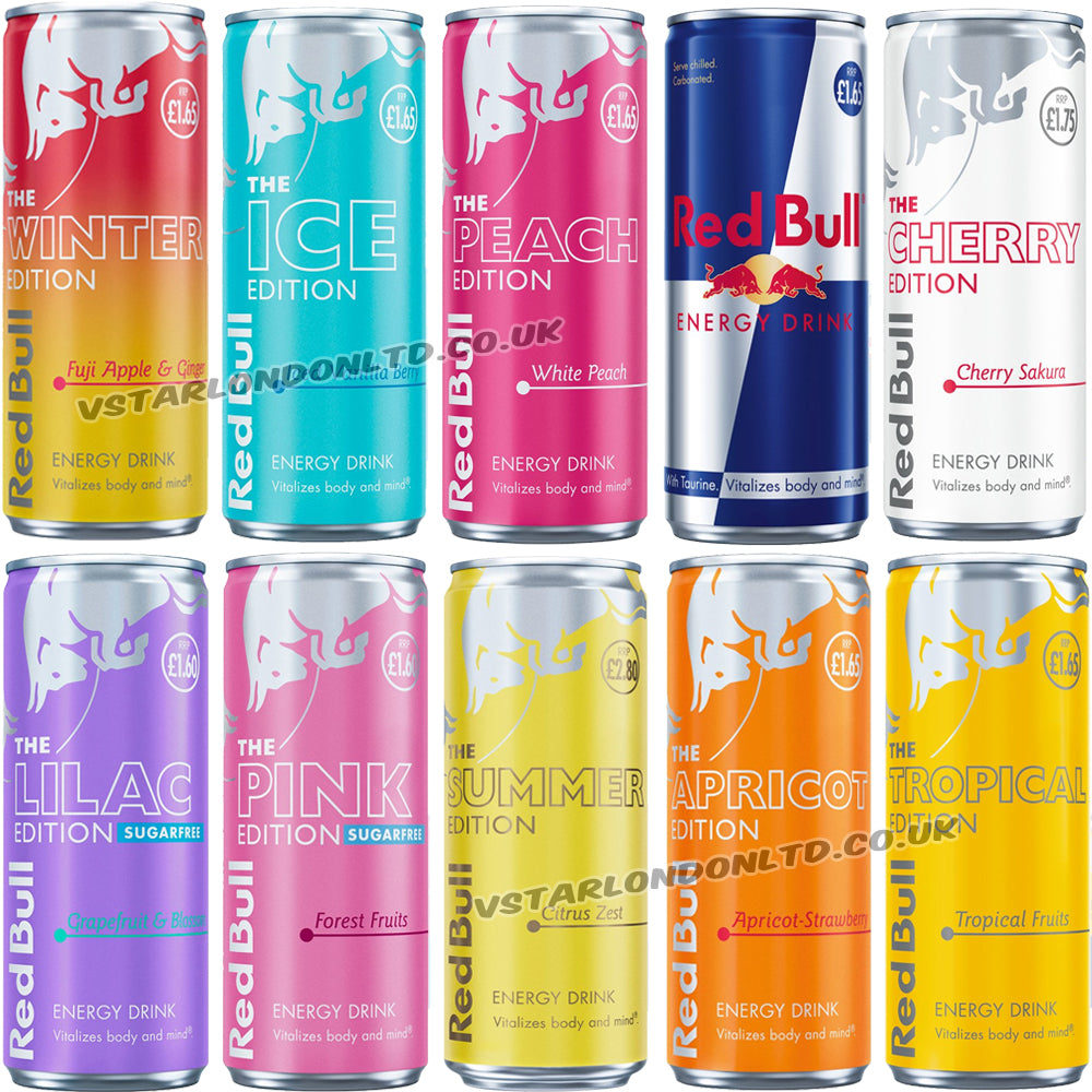 Red Bull Energy Drinks Random Mixed Pack (6 & 12 Cans) - 250ml