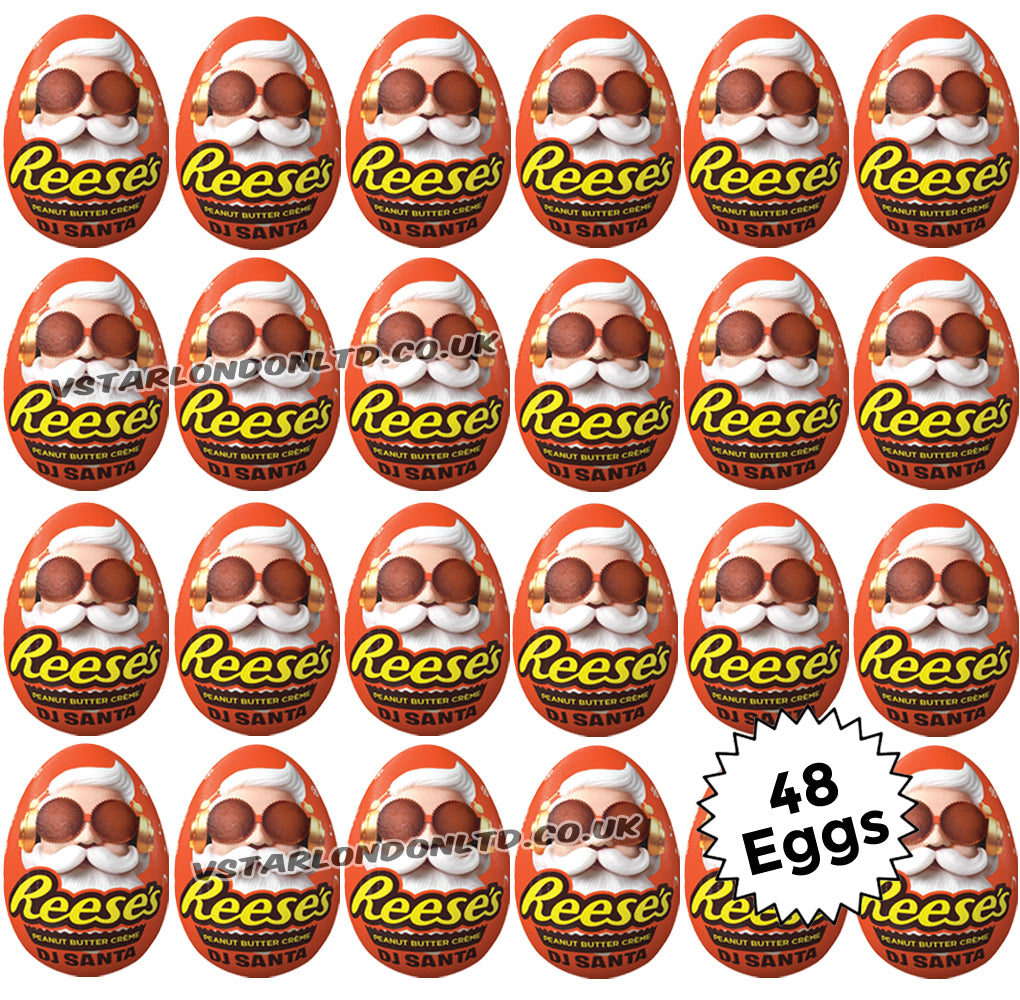 Reese's Peanut Butter Crème DJ Santa Egg 34g (24 & 48 Eggs)