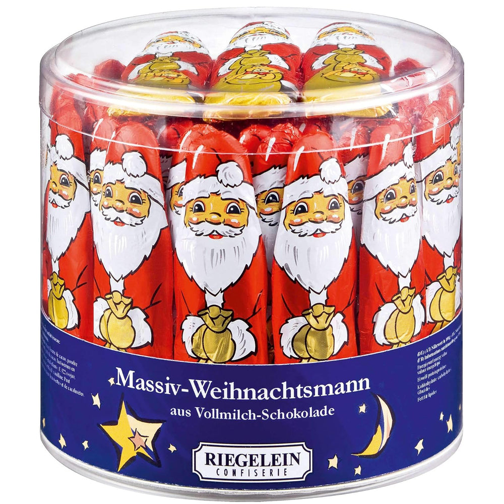 Riegelein Milk Chocolate Santa Drum (65 x 12.5g)