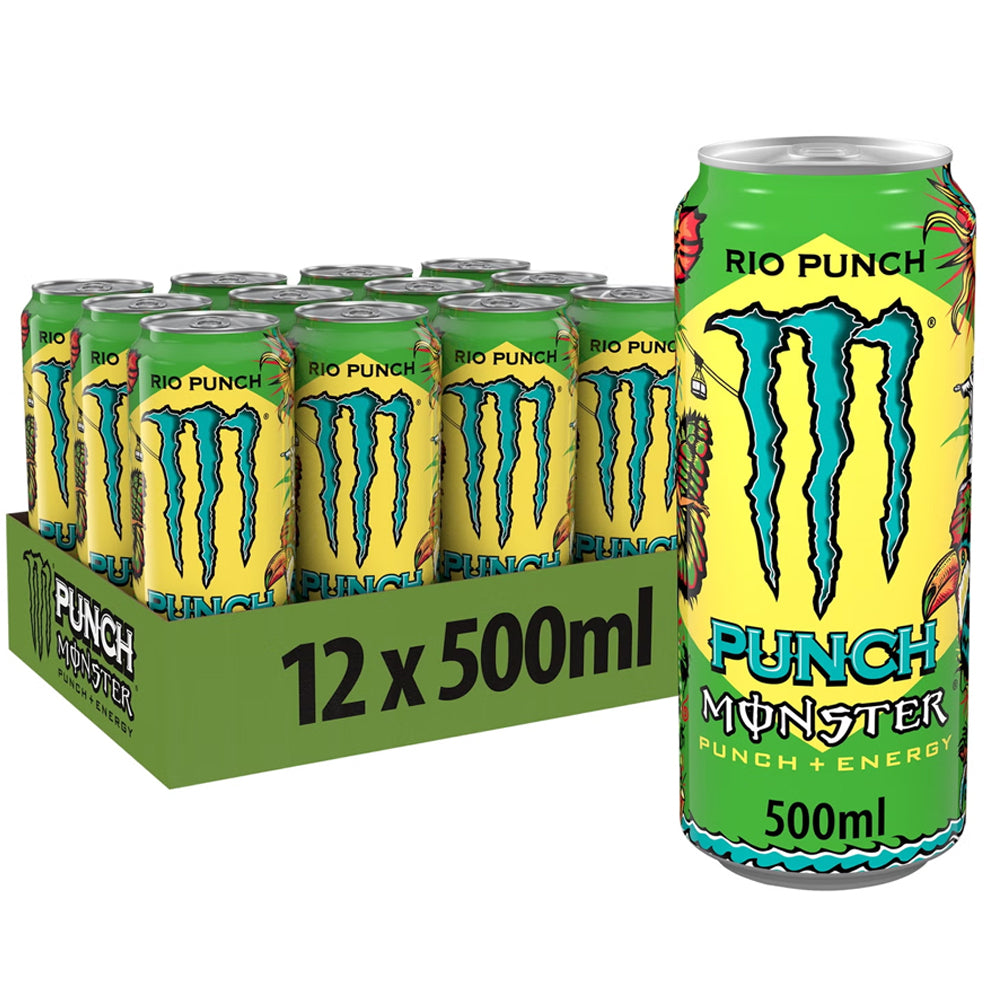 Monster Energy Drink Rio Punch 500ml (Pack of 12)