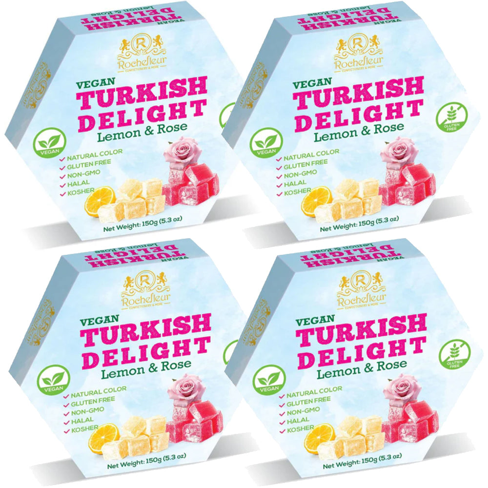 Rochefleur Turkish Delight Rose & Lemon 4 x 150g