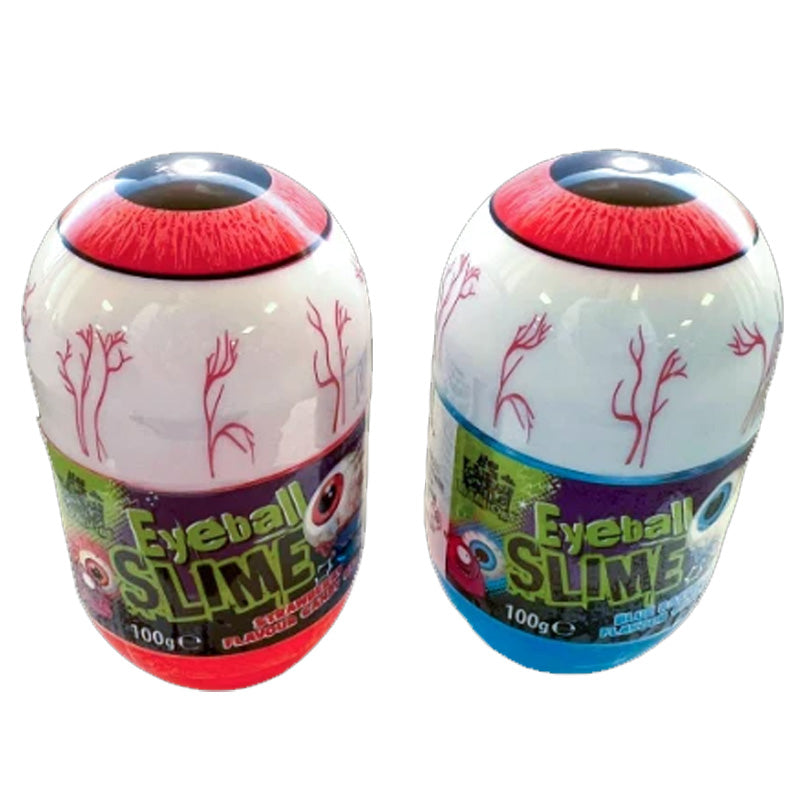 Rose Eyeball Slime Halloween Sweets 100g x 12 - Blue Raspberry & Strawberry flavours