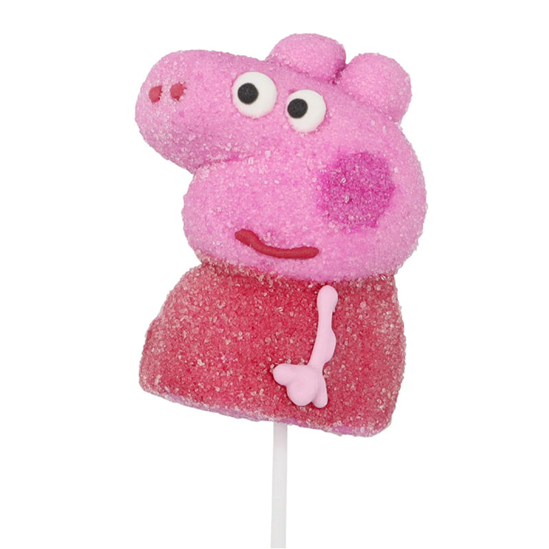 Rose Peppa Pig Strawberry Marshmallow Pops – 18 Count