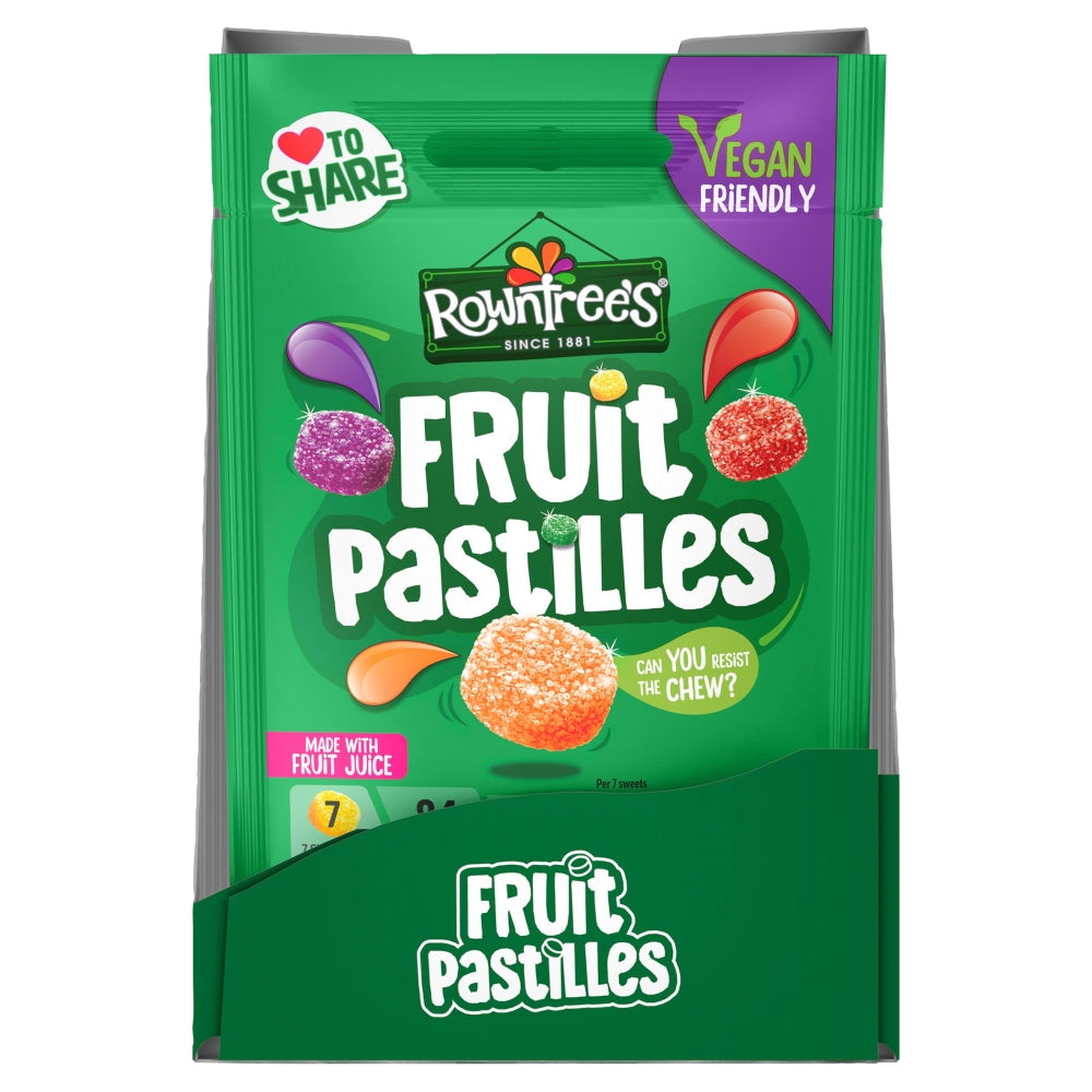 Rowntree's Fruit Pastilles Sharing Bag 143g (Box of 10)