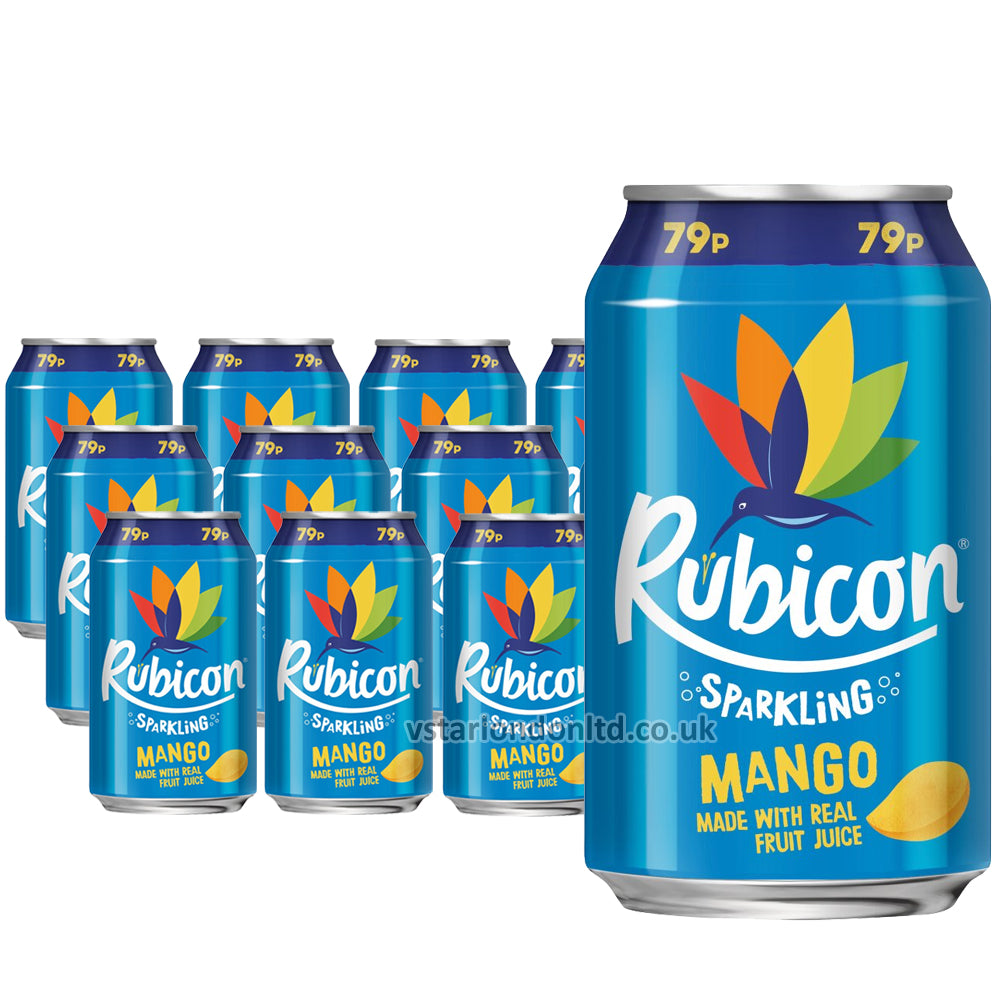 Rubicon Sparkling Mango 330ml (12 & 24 Cans)