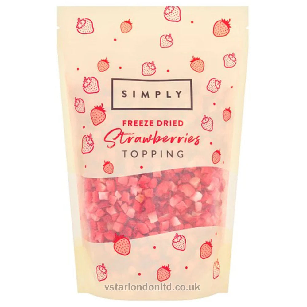 Simply Freeze Dried Strawberries Topping 130g