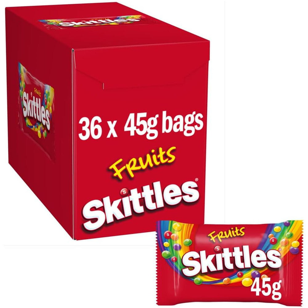 Skittles Vegan Chewy Sweets Fruit Flavoured Bag 45g