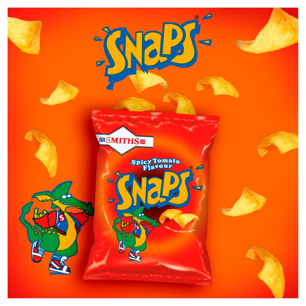 Smiths Snaps Spicy Tomato Snacks Crisps 49p PM 30 x 21g