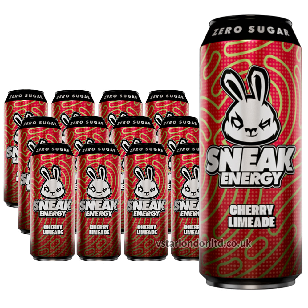 Sneak Energy Cherry Limeade Cans 500ml (Pack of 12)