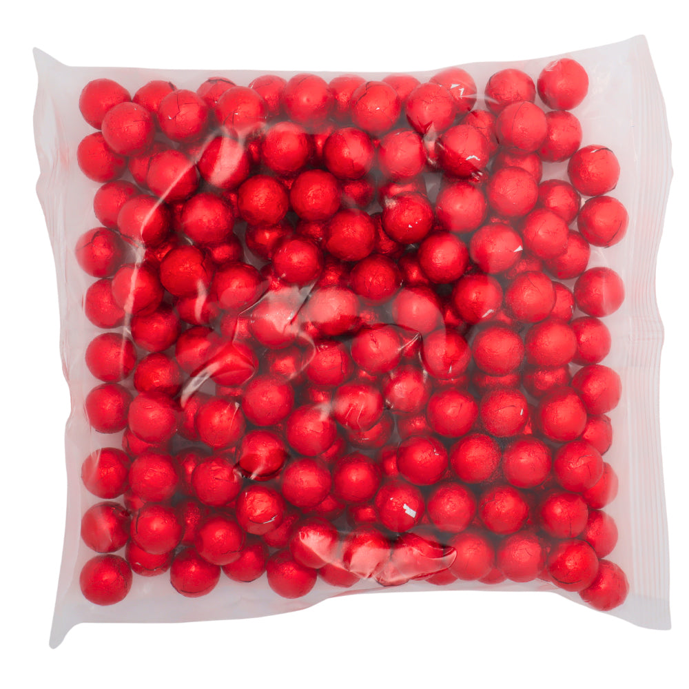 Solid Milk Chocolate Balls in Red Foil Bag 1kg