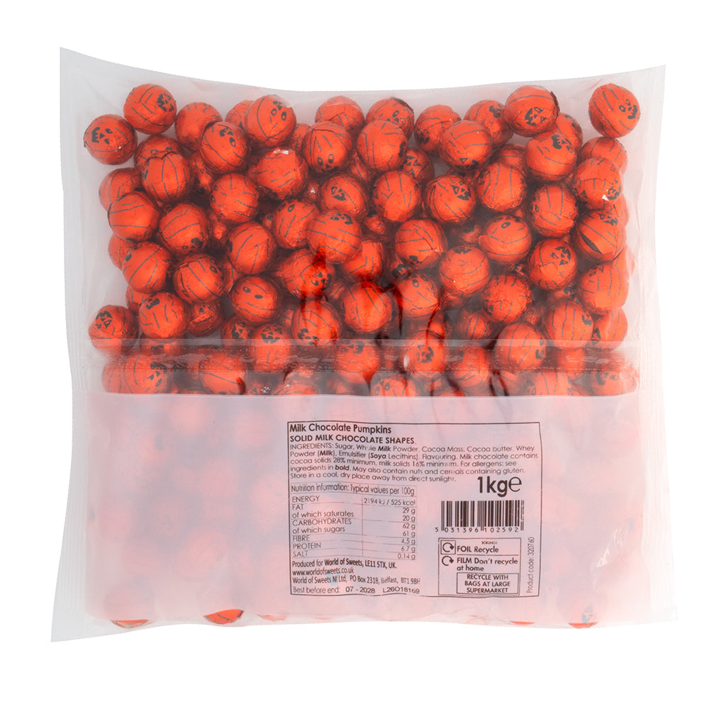 Halloween Solid Milk Chocolate Pumpkins (1kg–3kg)