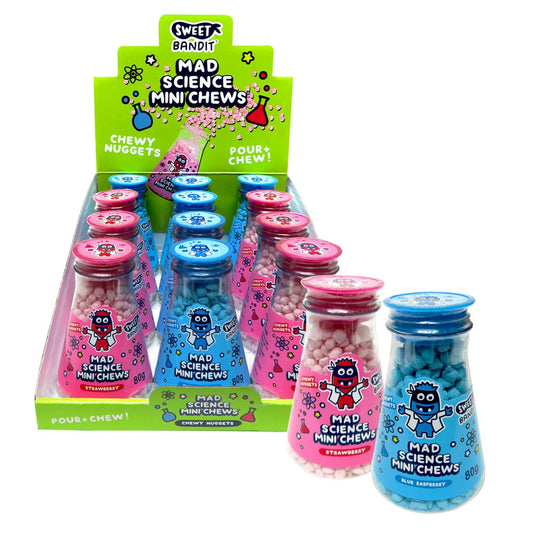 Sweet Bandit Mad Science Mini Chews 12 x 80g Packs