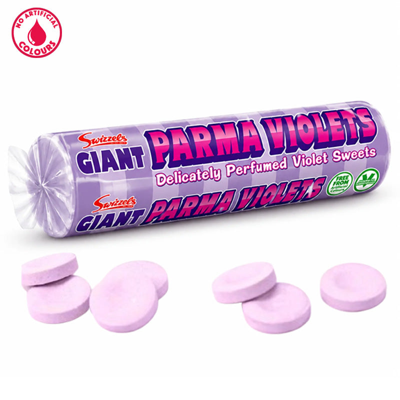 Swizzels Giant Parma Violet 24 Rolls – Retro Violet Flavour Sweets