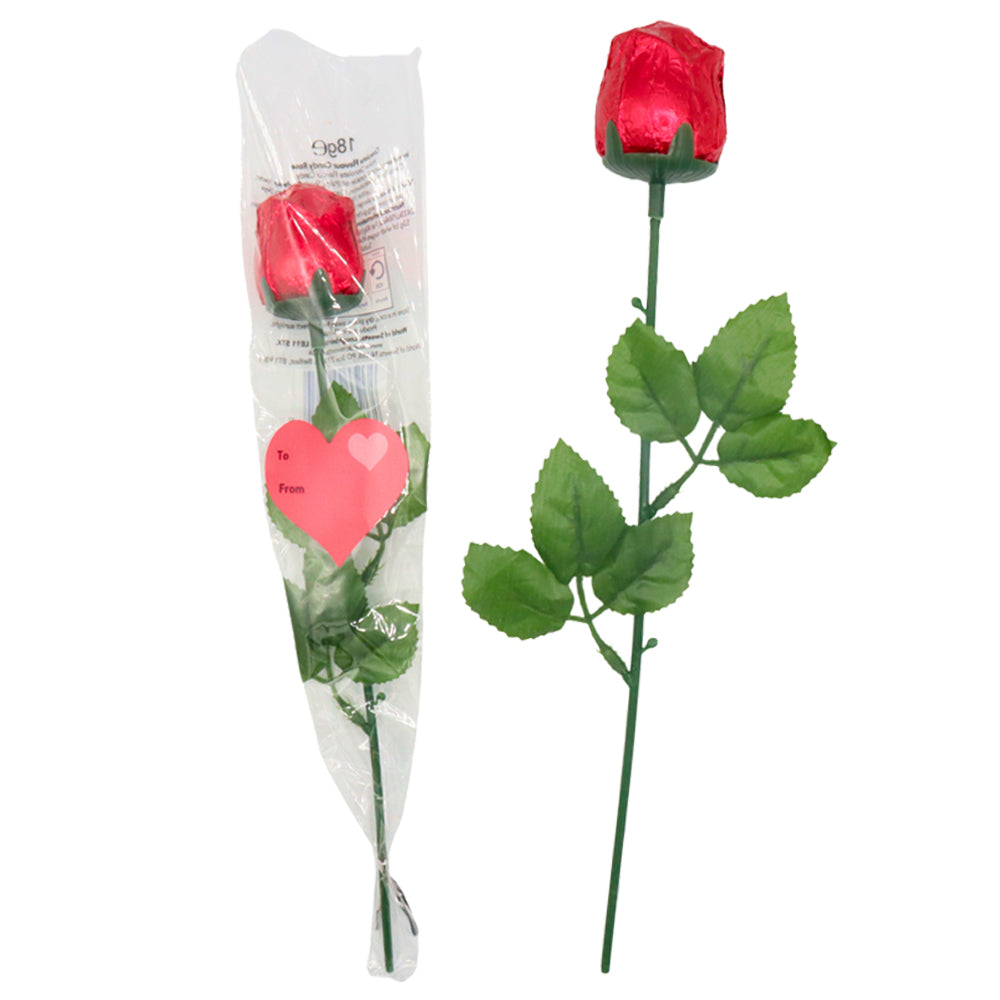 Tasty Choco Chocolate Roses 18 x 18g – Foil Wrapped Gift Treats