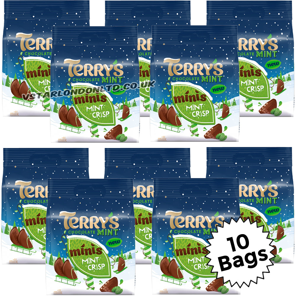 Terry’s Chocolate Mint Crisp Minis Bag 80g (5 & 10 Bags)