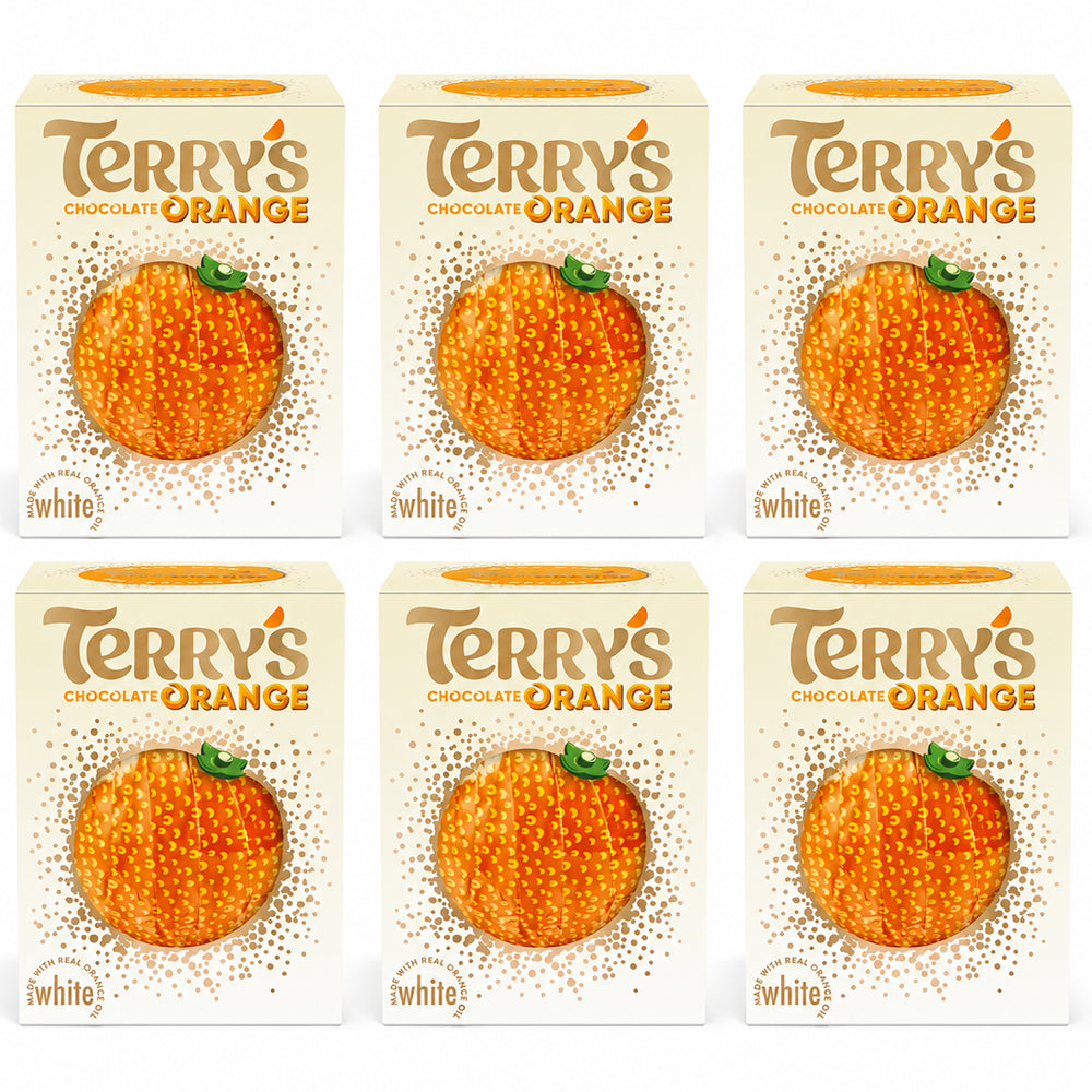 Terry's Chocolate Orange White Ball 145g (3 & 6 Boxes)