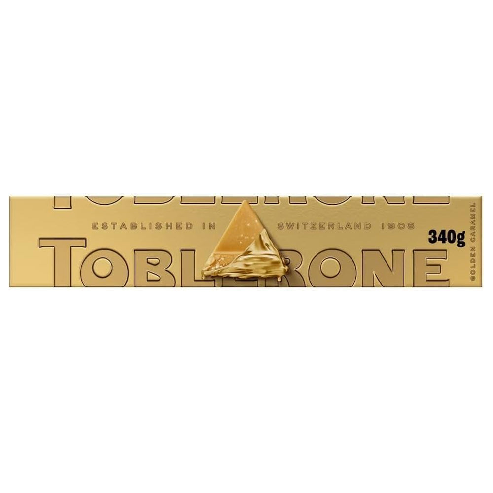 Toblerone Golden Caramel With Honey & Almond Nougat 340g