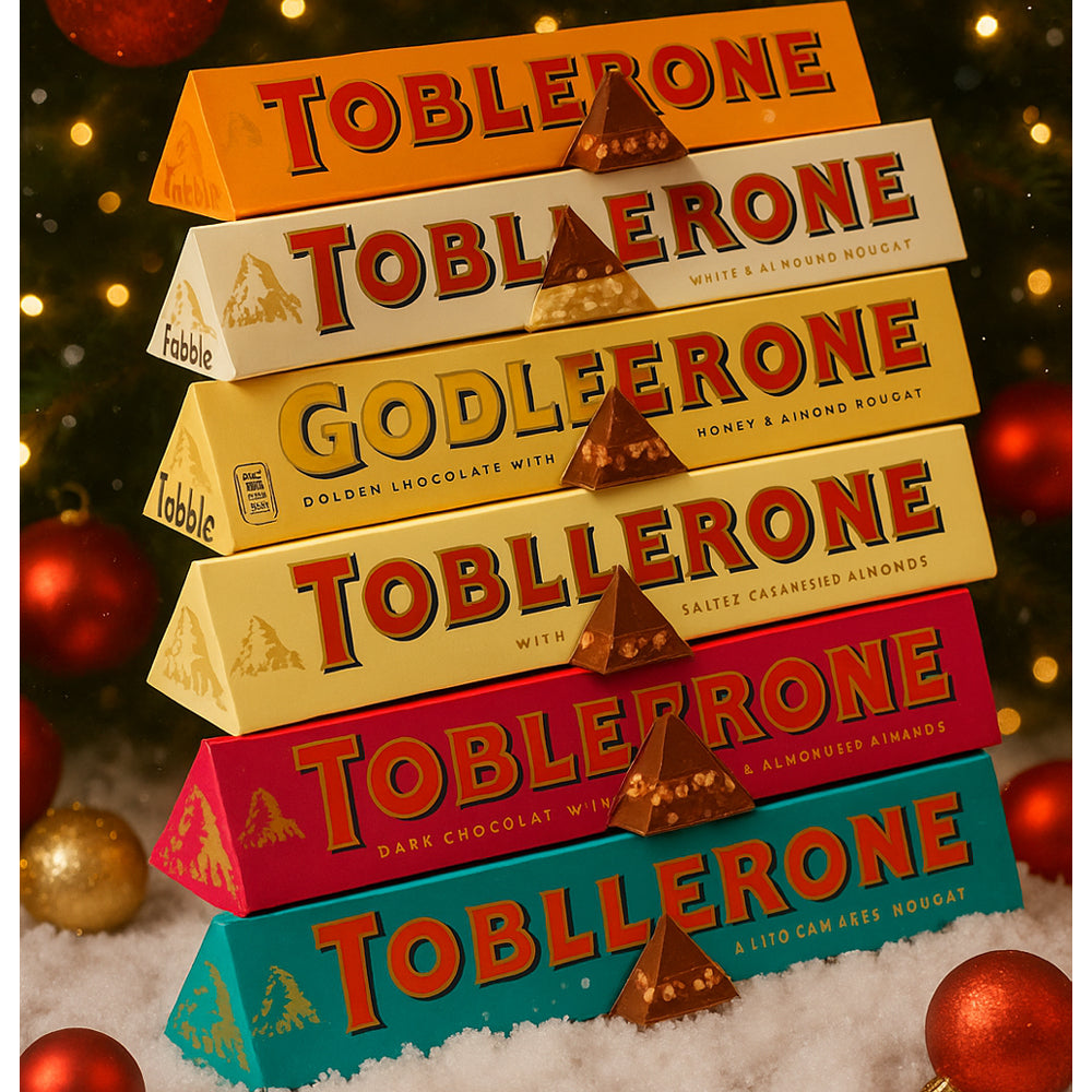 Toblerone Mixed Chocolate Bars 340g–360g | Pack of 6