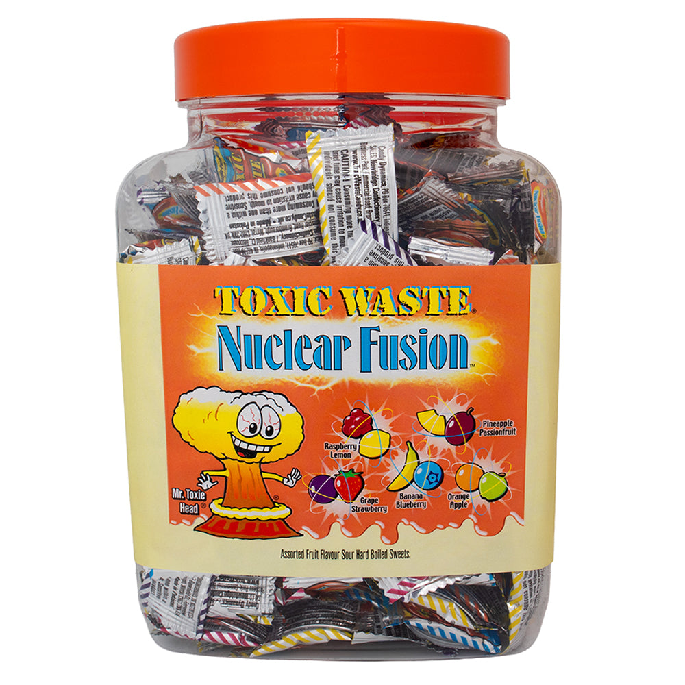 Toxic Waste Nuclear Fusion Sour Candy Jar 1kg | Assorted Fruit Flavours