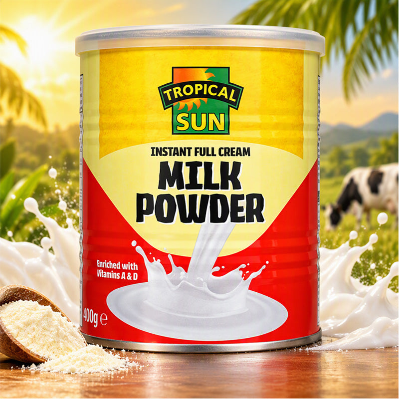 Tropical Sun Full Cream Milk Powder 400g (3 & 6 Tins)