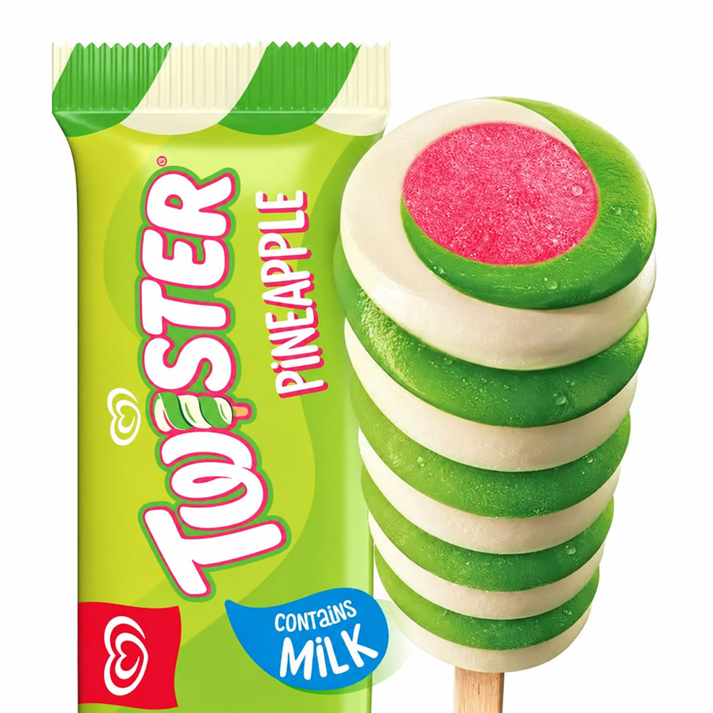 Twister Pineapple Ice Cream Lolly 80ml (15 & 35 Packs)