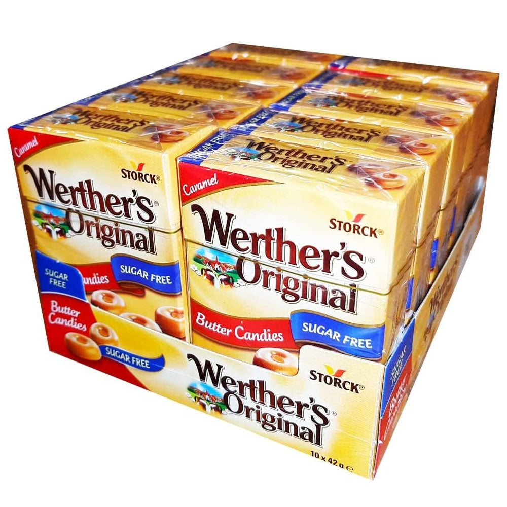 Werther's Original Sugar Free Caramel Butter Candies Box (10 x 42g)