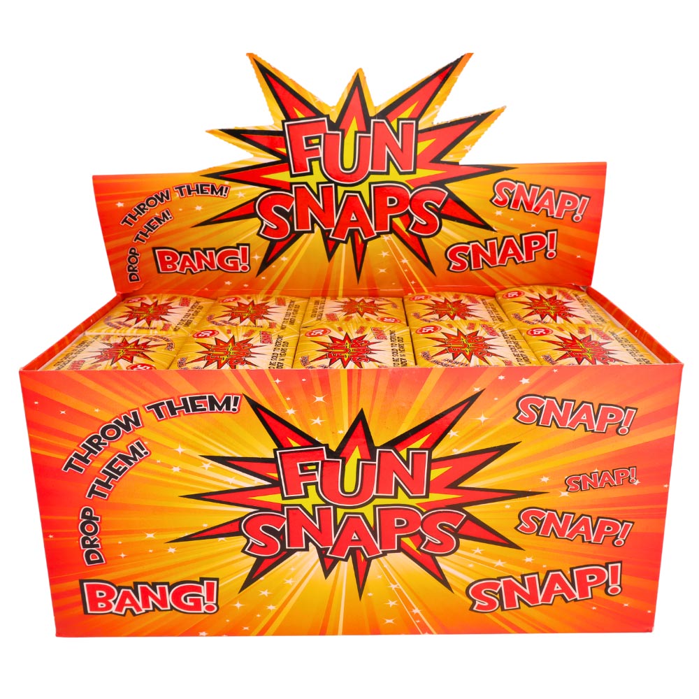 Wizz Toys Fun Snaps Crackers 50 Boxes – Loud Novelty Throw Snaps