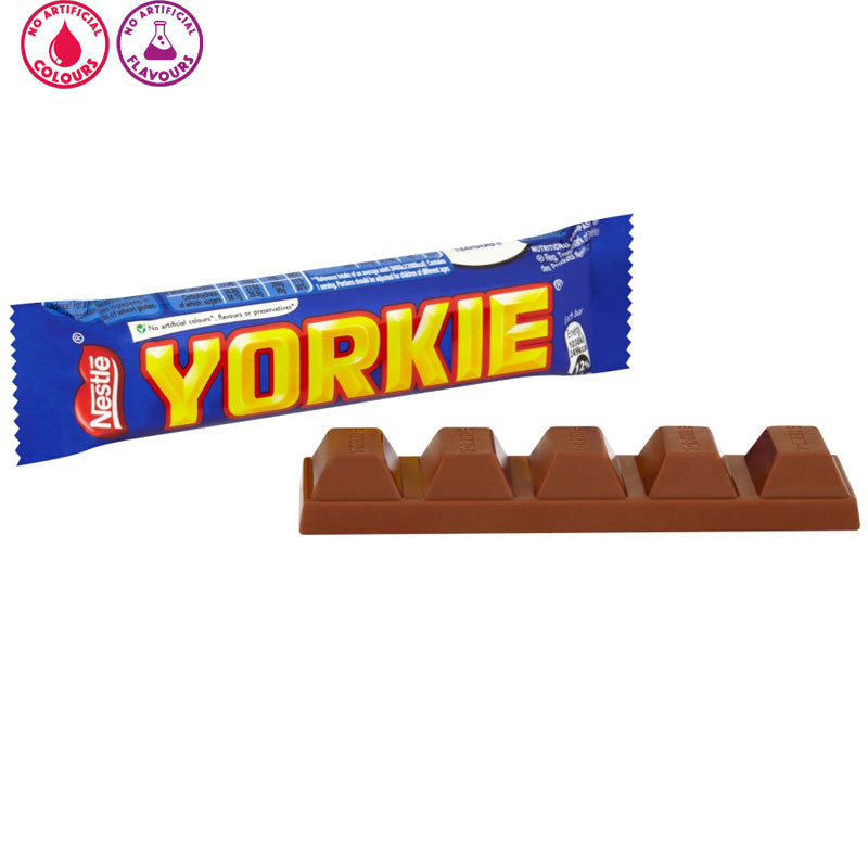 Yorkie Original Milk Chocolate Bar 46g Solid Chocolate (12 & 24 Bars)