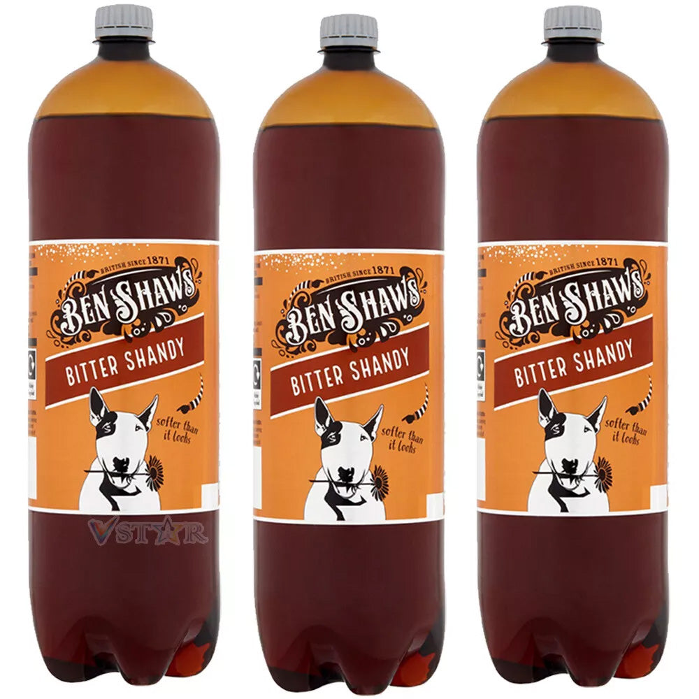 Ben Shaws Shandy Carbonated Lemon Flavour Soft Drink 2ltr