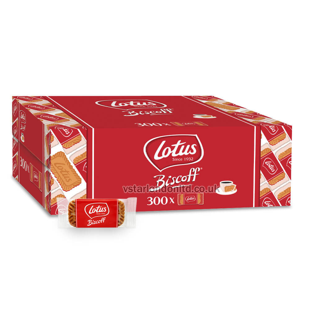 Lotus Biscoff Biscuits – 300 x 6.25g Caramelised Packs