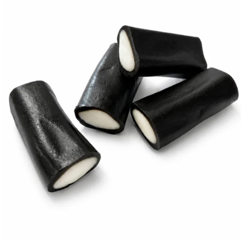 Black Liquorice Tubes Liquorice Tubes with Fondant Centre Pick and Mix Sweets 1Kg