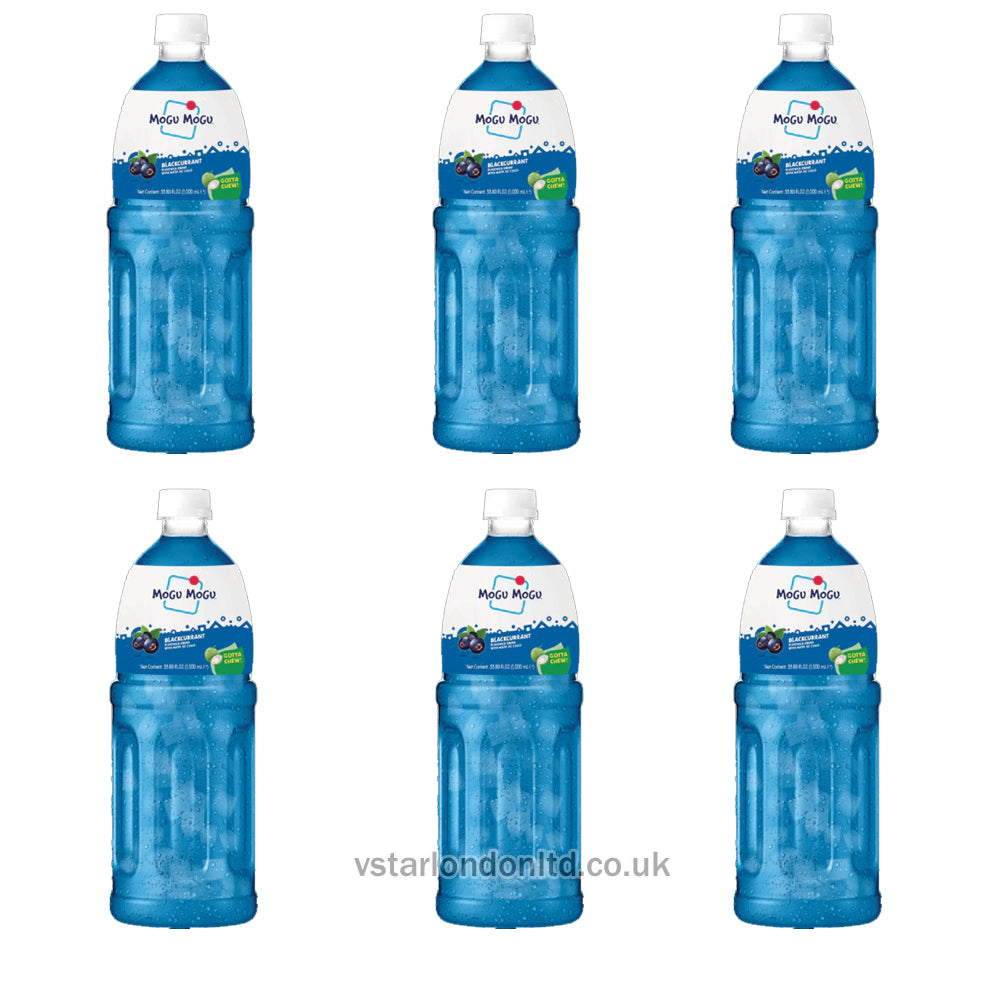 Mogu Mogu - Grape & Blackcurrant Drink 1L(Pack of 6, 12)