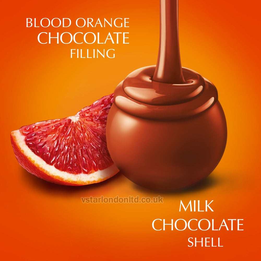 Lindt Lindor Blood Orange Milk Chocolate Truffles Box 200g