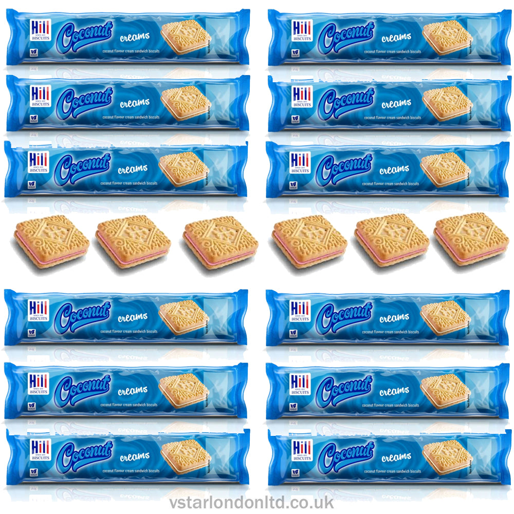 Hill Biscuits Coconut Creams 150g(Pack of 12)
