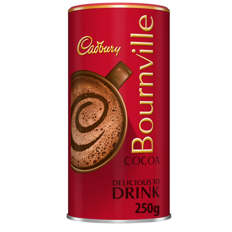 Cadbury Bournville Dark Chocolate Cocoa Powder Tin 250g (Pack of 6)