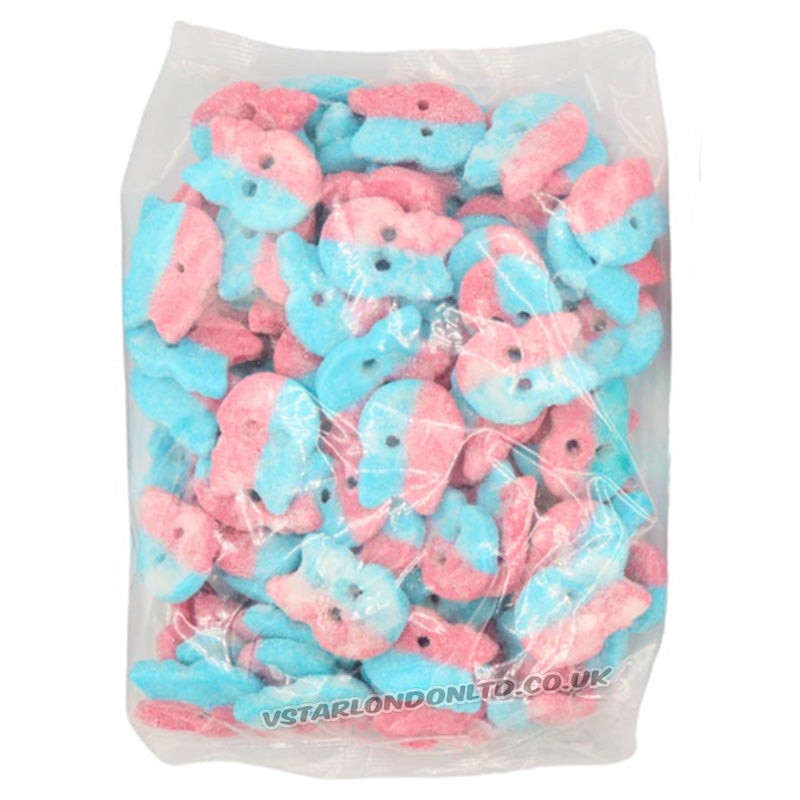 BUBS Dizzy Bubblegum Skulls Vegan Jelly Sweets Bulk Bags Pick Mix (1kg - 5kg)
