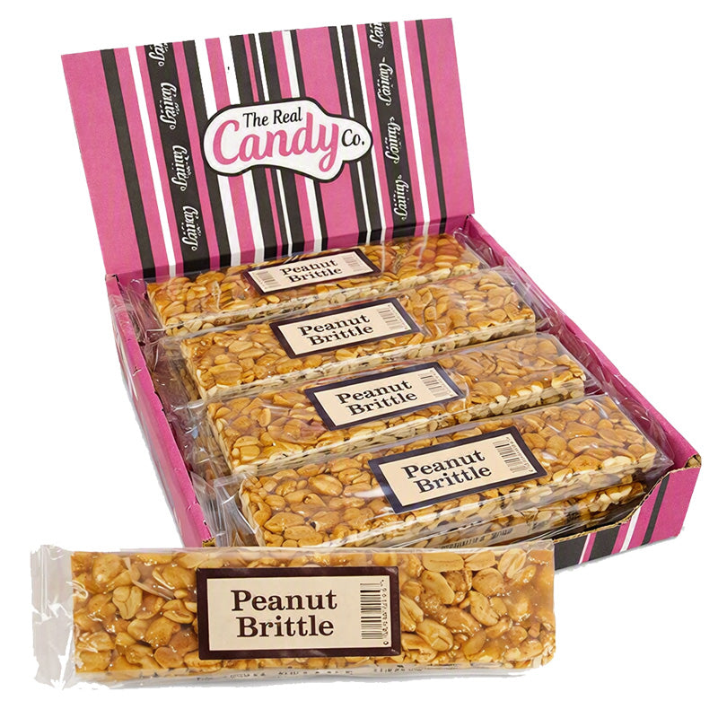 The Real Candy Co. Peanut Brittle Bar 100g (Pack of 12 Bars)