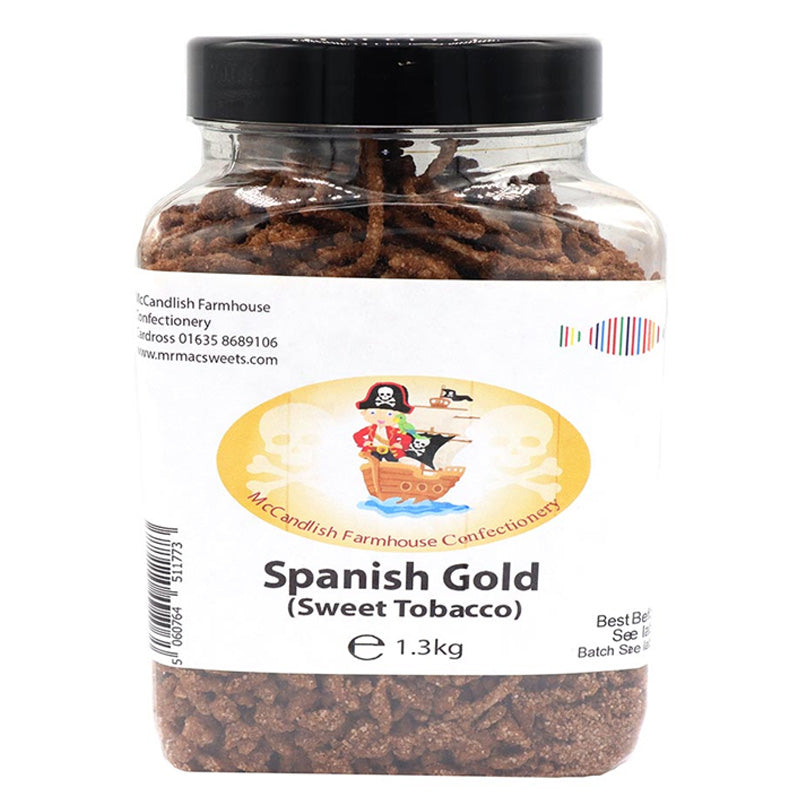 Spanish Gold Sweet Tobacco Coconut Cocoa Sweets 1.3kg Jar