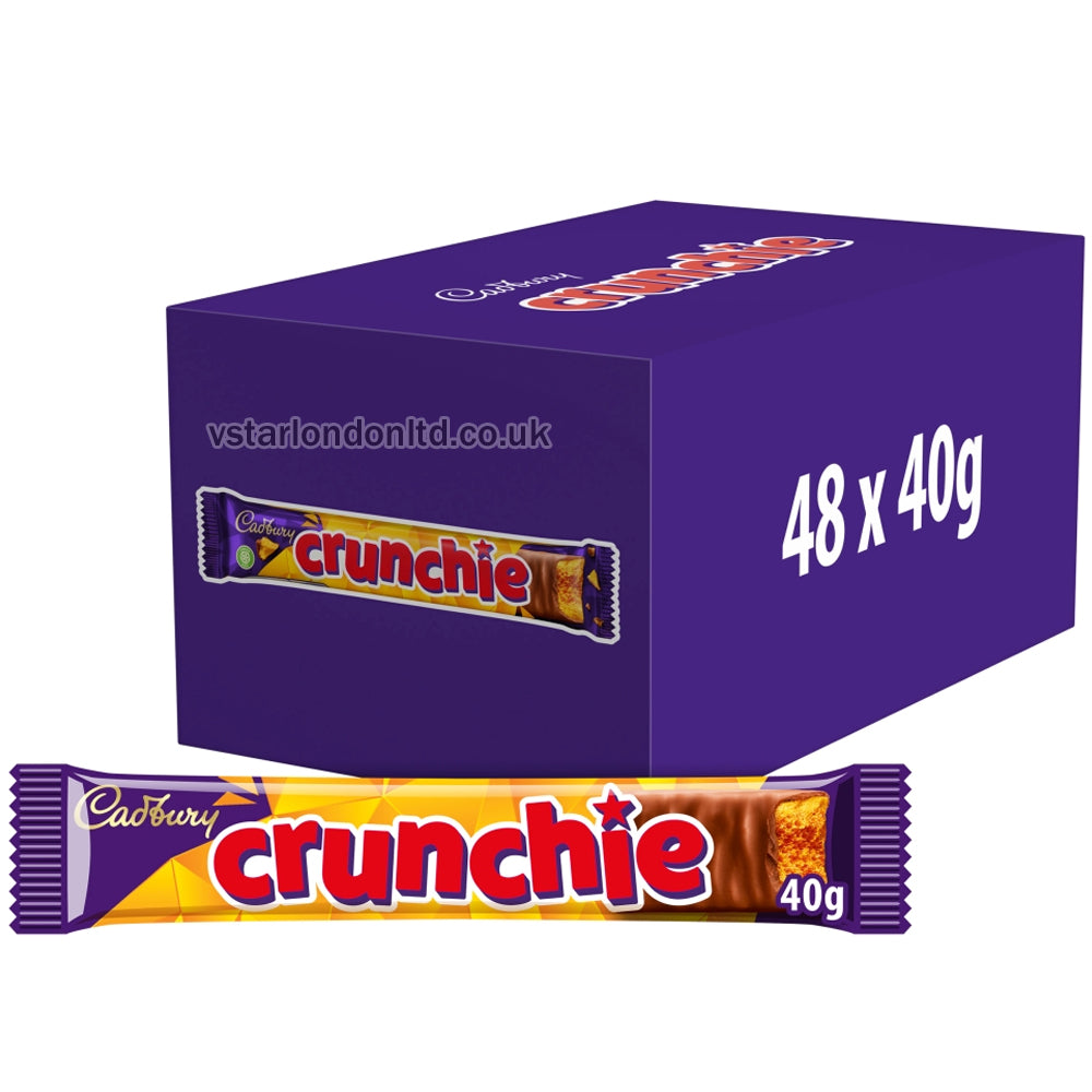 Cadbury Crunchie Chocolate Bar 40g(Box of 48)