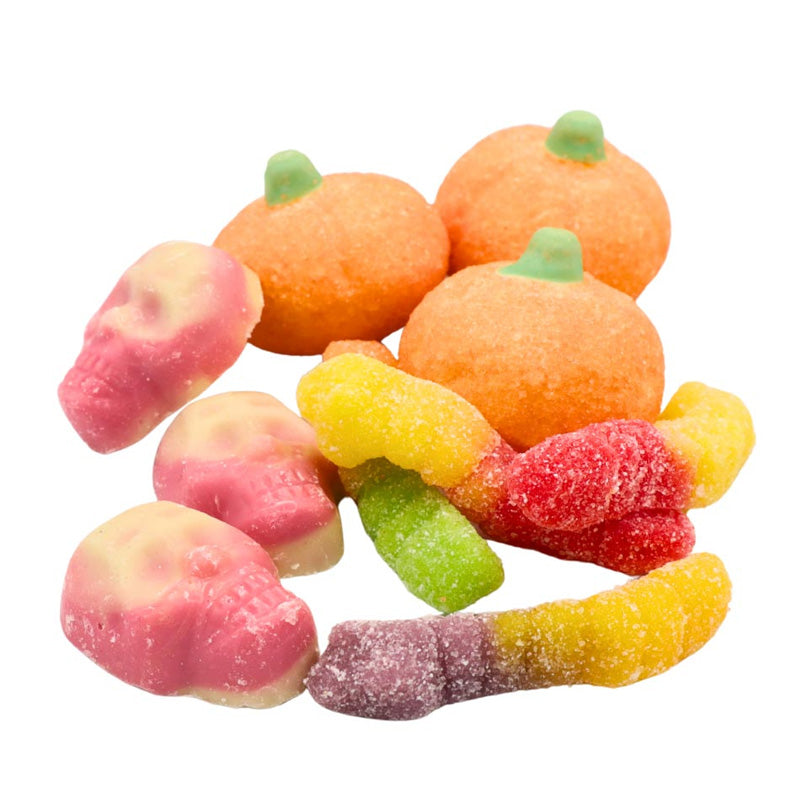 Bonds Spooky Mix Candy Cup 240g x 6 Cups Halloween Sweets Pumpkins Skulls Fizzy Worms