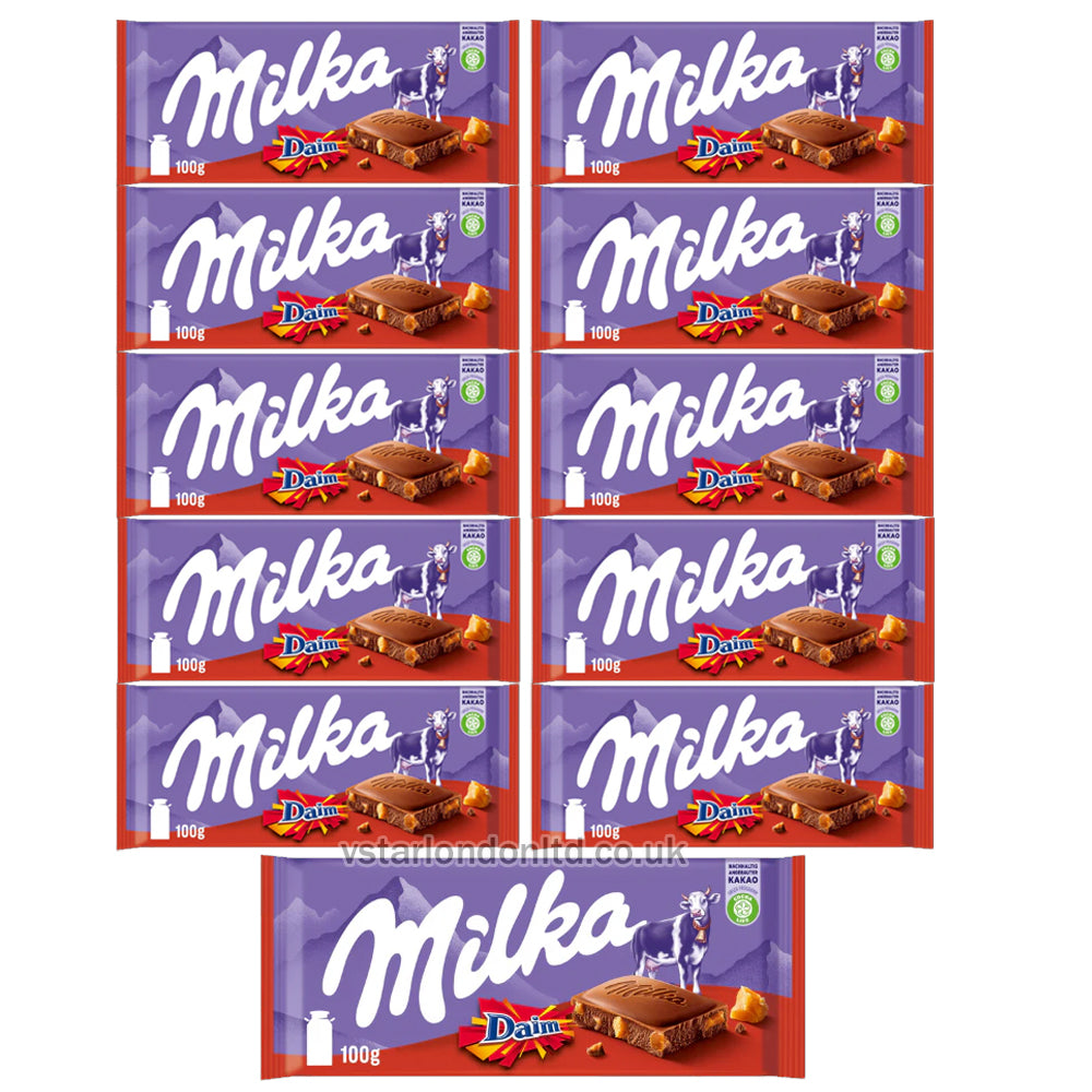 Variety of Milka Chocolate Collections