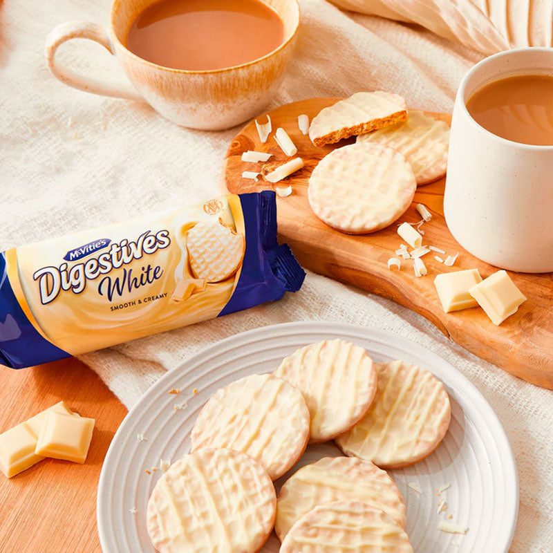 McVitie's White Chocolate Digestive Biscuits 232g PMP (Box of 12 Packs)