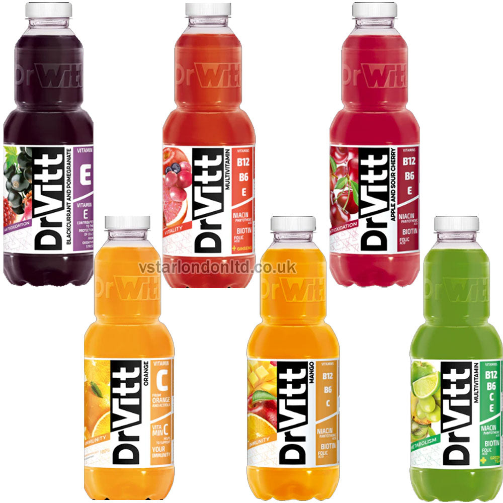 Dr Witt Multivitamin Juice 6x1L – Assorted Flavours Pack