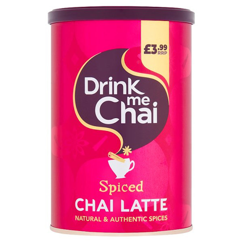 Drink Me Chai Spiced Chai Latte 250g x 6 Bottles Instant Chai Tea Drink