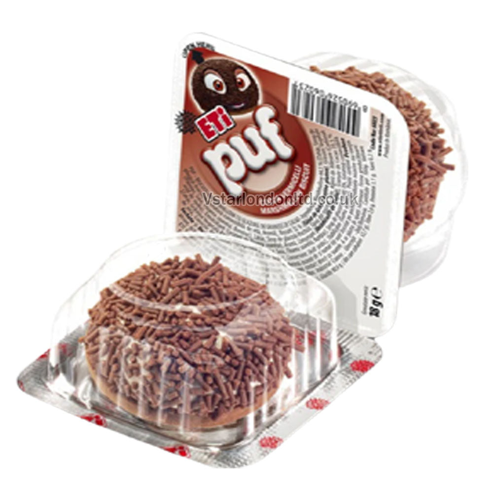 Eti Puf Cacao Marshmallow Cakes – 48 Pack (18g Each)
