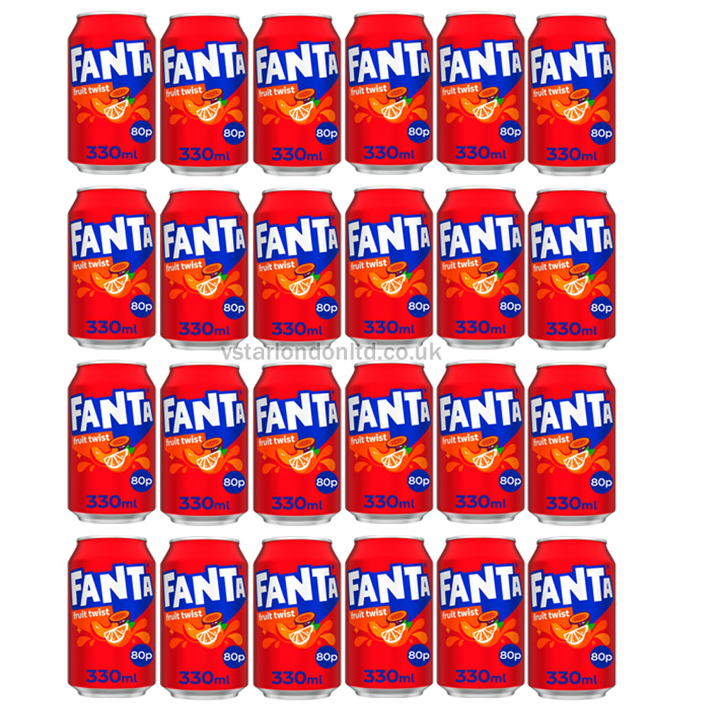 Fanta Fruit Twist 330ml (12, 24 Packs) PMP